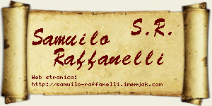 Samuilo Raffanelli vizit kartica
